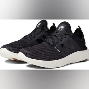 New Balance Black Mesh Sneakers with White Sole Mens US 10